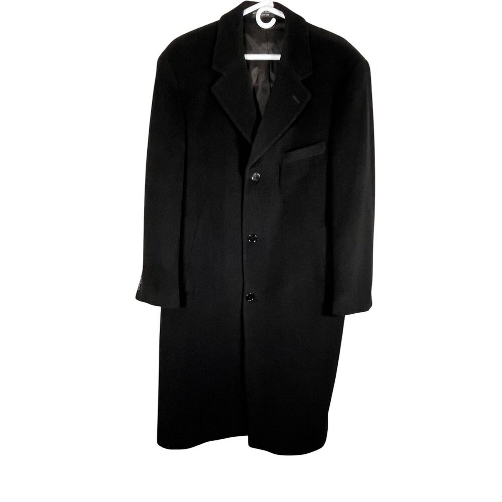 Cashmere Woven Ralph Lauren Top Coat Black Designer Neutral Classic Italy Long